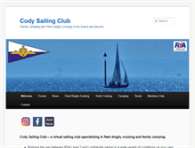 Tablet Screenshot of codysailingclub.co.uk